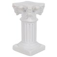 thumbnail image 5 of BalsaCircle 6 White Resin Mini Roman Column Taper Candle Holders Set Wedding Party Events Decorations Supplies, 5 of 8