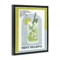 thumbnail image 3 of Stupell Industries Modern Retro Mint Mojito Recipe Black Floating Frame Canvas Art, 17 x 21, by Deane Beesley, 3 of 8