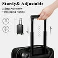 thumbnail image 4 of Hardside Luggage with Lock for Travel,Black,20 in, 4 of 5
