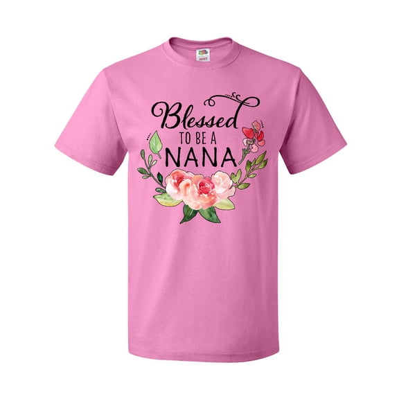 Inktastic Blessed to Be a Nana with Flowers T-Shirt