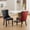 Black+WineRed, variant on BSHTI 37.5-inch Modern Parson PU Leather and Velvet Upholstered Dining Chairs Set of 2 With Tufted Back, Nailhead Trim, Solid Rubberwood Legs for Dining Room (White+Light Blue)
