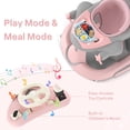 thumbnail image 4 of AILEEKISS 5-in-1 Musical Baby Walker with Wheels, Foldable Baby Walker for Boys Girls, Pink Grey, 4 of 10