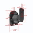 thumbnail image 2 of 1 par de soportes de pared para altavoces con sonido envolvente (negro), 2 of 5