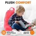 thumbnail image 2 of Cheer Collection Kids Size Reading and Gaming Pillow with Armrest - Plush Fiber Filled Backrest Pillow, 2 of 5