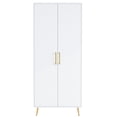 thumbnail image 2 of YouTrend 69'' Tall Storage Cabinet,White Wood Kitchen Pantry Cabinet with 4 Shelves & 2 Doors for Living Room, Bathroom, Office, 2 of 9