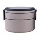 thumbnail image 1 of Double-layer Portable Round/square Insulated Bento Box With Lid Heat Preservation Food Container Insulation Dinnerware, 1 of 4