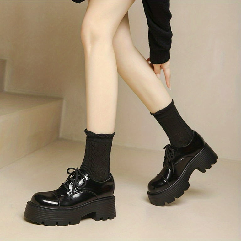 Chunky heel oxfords best sale