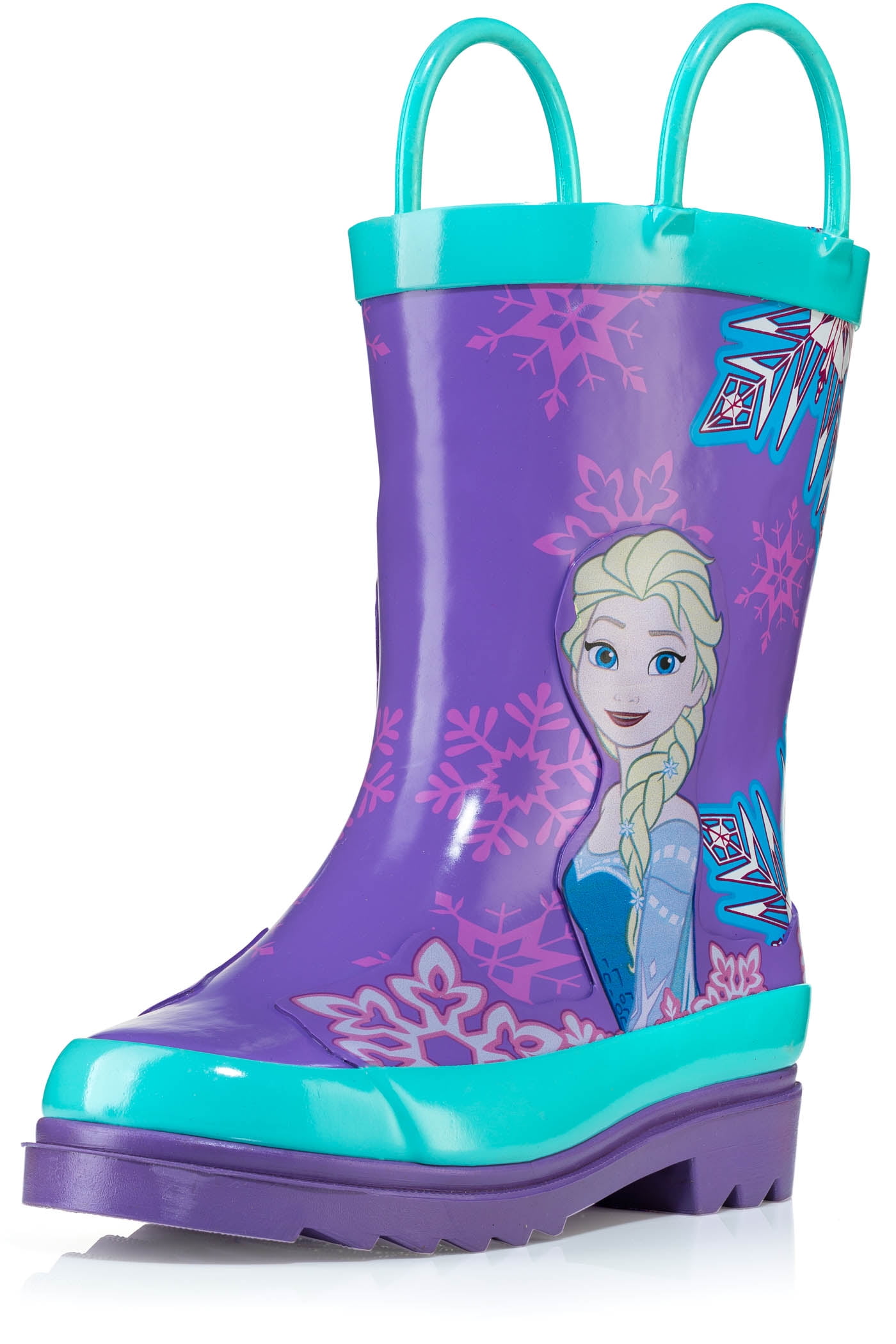 Disney Frozen Girls Anna and Elsa Pink Rain Boots ( Toddler / Little