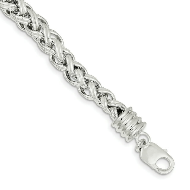 925 Sterling Silver Bracelet Chain Link Fancy
