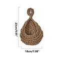 thumbnail image 2 of Yonrjhukm Hand-Woven Wall Hanging Fruit Basket, Woven Vegetable Storage Rack for Kitchen, Wall-Mounted Teardrop Mesh Pocket Organizer, Ideal Home Decor and Gift Solution, 2 of 3