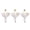3PCS, variant on 5-Pack Halloween Ghost Yard Stakes, White Tulle Glowing Ghost Yard Stake Lamp, Outdoor Waterproof Halloween Lawn Pathway Decor for Front Porch Garden Fall Party