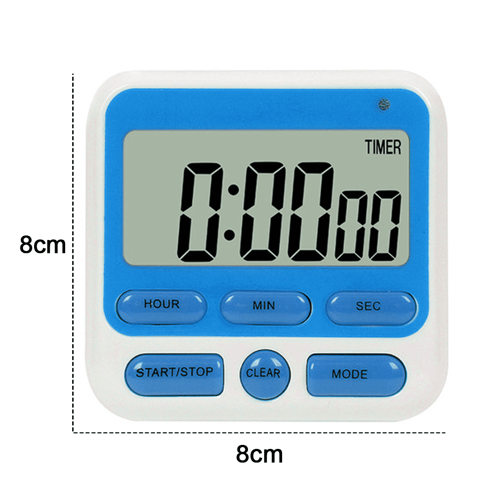 Countdown Electric clock LCD digital kitchen electromagnetic cooking timer