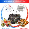 thumbnail image 4 of Large Cooler Bag Insulated Bags for Working Women,Leakproof Lunch Cooler Tote with MultiPockets for Adult,Insulated Lunch Box for Beach,Picnic,Work,Mushroom, 4 of 7