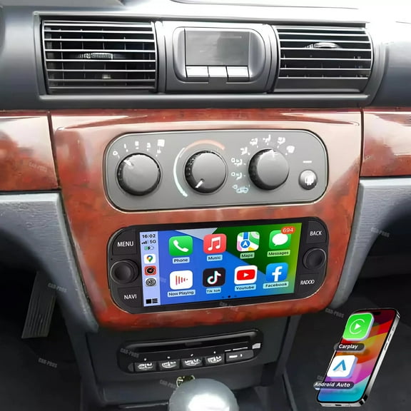 Gsuatey 6.86 inch Car Stereo Radio for Chrysler Sebring 2001-2006, Android 13 Touchscreen Stereo with Wireless CarPlay &Android Auto,Support GPS Bluetooth SWC WiFi FM Backup Camera