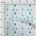 thumbnail image 2 of oneOone Georgette Viscose Turquoise Blue Fabric Geometric Diy Clothing Quilting Fabric Print Fabric By Yard 42 Inch Wide, 2 of 4