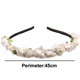 thumbnail image 2 of Corona floral Corona de pelo con diadema de flores rosas, 2 of 5