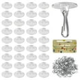 thumbnail image 1 of 20pcs Self-Adhesive Ceiling Hooks For Decorations Small Round Disc Hook For Balloons Home Storage Removable Hangers For Parties, 1 of 7