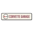 thumbnail image 2 of Corvette Garage Novelty Sign, Metal Wall Decor - 4x18 inches, 2 of 4