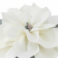 thumbnail image 6 of JWH 3D Decorative Round Handmade Flower Throw Pillows for Decoration 14inch White and Blue, 6 of 9