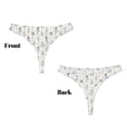 thumbnail image 3 of Balery Dancing Dogs Tangas de Algodón para Mujer con Estampado – Ropa Interior Sexy, Transpirable, G-string-3X-Large, 3 of 6