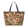 thumbnail image 2 of Hirioo Animal Leopard for Large Capacity Beach Travel Bag for Women Men Foldable Beach Bags, Ideal for Travel, Beach, Pool, Picnic, and Family Outings, 2 of 7