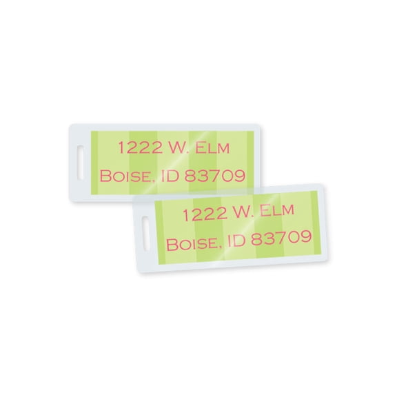 LP10ADDSP - TruLam Thermal Laminating Pouches 10 Mil 1-3/8 in x 3-3/8 in (Address Label Tag Size) With Slot Punched on Short Side - 50/Bx