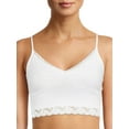 thumbnail image 2 of No Boundaries Juniors' Lace Trim Brami, 2 Pack, 2 of 3
