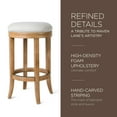 thumbnail image 3 of Open Box Maven Lane Eva Swivel Stool Weathered Oak,Counter Height (4 Pack), 3 of 6