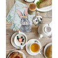 thumbnail image 4 of Happy Easter Kitchen Dish Towels for Drying Dishes Set of 2, Spring Bunny Easter Eggs Floral Teal Wood Waffle Weave Microfiber Hand Tea Bathroom Towels Quick Dry & Absorbent Towel 15.7x23.6, 4 of 7