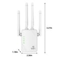 thumbnail image 3 of Xecvkr Wireless Dual Band WiFi Extender 2.4/5GHz Network Booster Antenna Long Range Signal Amplifier Repeater Mode 1 Pack Black, 3 of 9