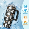 thumbnail image 4 of 30oz Halloween Tumbler with Handle, Skeleton Candy | Print | Halloween Gifts for Men & Women | with Lids and Straws | Stainless Steel Insulated | Coffee Travel Mug, 4 of 5