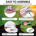 thumbnail image 6 of Faittoo Security Video Surveillance Sign - 2-Pack 12"x12" Reflective Rust-Free Aluminum, 36" Outdoor Stake, Red/Black/White, 6 of 7