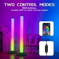 thumbnail image 4 of 10 Inches RGB Light Bars, with Multiple Placement Options, 10 Million Colors Changing LED Lamp with App Control, Music Sync Mood Lighting for Living Room, Game House Decoration, 2 PACK, 4 of 16