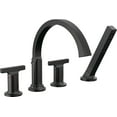 thumbnail image 5 of Delta T4788-Lhp Tetra Deck Mounted Roman Tub Filler - Lumicoat Champagne Bronze, 5 of 5