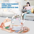 thumbnail image 3 of Hengswere Baby Piano Playmat Baby Activity Gym Mat with 5 Infant Learning Sensory Toys for Newborn 0 to 3 6 9 12 Months, 3 of 6
