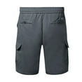 thumbnail image 4 of Men's Shorts Cargo Big and Tall Plus Size Shorts Relaxed Fit Breathable Fabric Summer Outdoor Casual Shorts with 4 Pockets Grey,XXL, 4 of 6