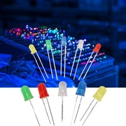 LED Light Emitting Diodes Assortment Kit 300PCS 3mm 5mm Yellow/Green/Blue/Red/White, Electronic Component for Science Experiment, Circuit, Christmas Lights etc