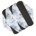 thumbnail image 4 of 5pcs Washable Menstrual Pad Bamboo Charcoal Soft Printed Exquisite Reusable Sanitary Pad for WomenG42, 4 of 9