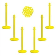 Manufacturer Varies Barrier Post Kit, Yellow, 40 in Post Height, Gloss 71102-6