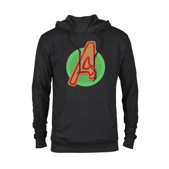 Marvel Avengers Logo Gingerbread Cookie Holiday - Pullover Hoodie for Adults – Customized-Black