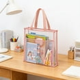 thumbnail image 4 of Clear Tote Bag Thickened Pvc Waterproof Double Layer Large Capacity for School Exam Tutoring Daily Use, 4 of 6