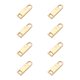 thumbnail image 1 of Billuyoard Pestaña fijadora de cremalleras, 8 piezas, decoración profesional para prendas pequeñas, cremalleras, accesorios para tirar, reemplazo de Tela de costura y artesanía Dorado Billuyoard HA080442-03, 1 of 6