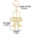 thumbnail image 2 of Sparkly Bow Bag Charm Keychain - Rhinestone Bow Key Chain for Women - Cute Purse Handbag Charms Accessories, 2 of 5