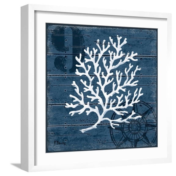 Art.com Cape Coral I Art Print by Paul Brent, White Frame Wall Art, 21" x 21"