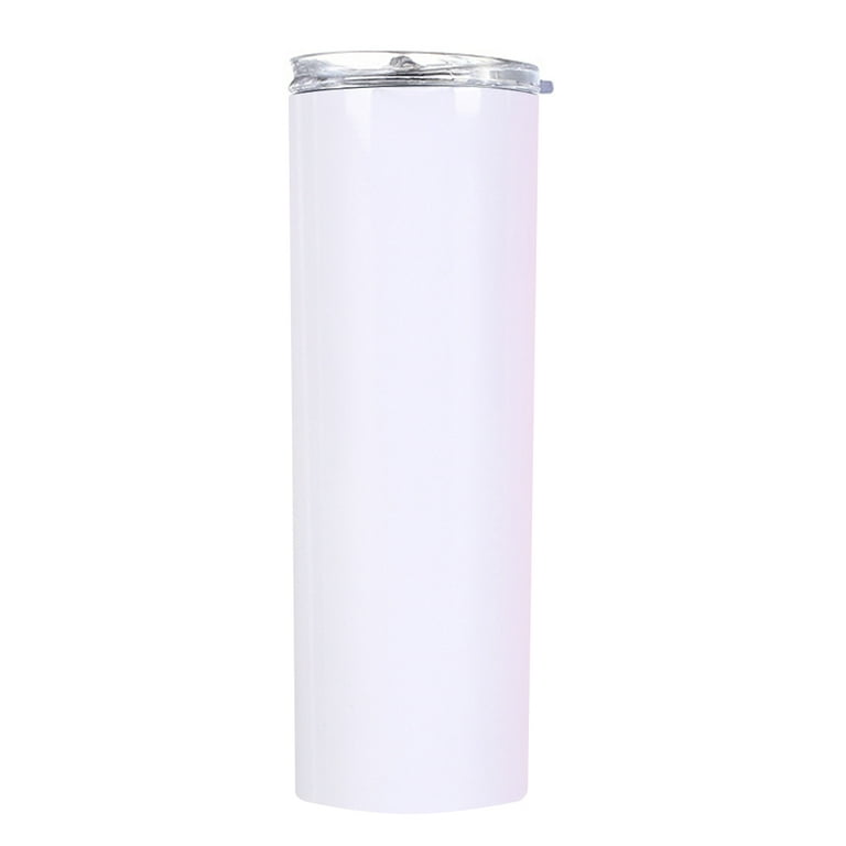 Aspire 20 oz. Stainless Steel Skinny Tumbler, Double Wall Insulated Water  Tumbler Cup with Lid-White-20oz 