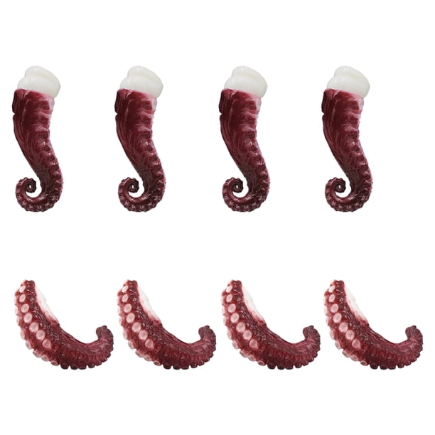 EeaseMX 1 juego de simulación de garras de pulpo, tentáculos de calamar, decoraciones de modelos de mariscos