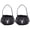 Black, variant on Jiibva 2 Pcs Halloween Trick or Treat Bucket Plush Halloween Pumpkin Ghost Candy Bags Halloween Treating Baskets Reusable Goodie Gift Tote Bag Party Supplies