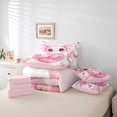 thumbnail image 4 of Erosebridal Lit Axolotl pour Filles Taille Simple 7 Pcs, Rose Réversible, Ultra Doux, 4 of 5
