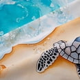 thumbnail image 5 of Erosebridal Ocean Animal Turtle Blackout Curtains Set of 2 (52x84 Each),Sea Beach Nautical Coastal Kawaii Starfish Window Curtains For Girls Kids, 5 of 7