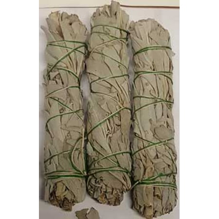 New Age Smudge Stick White Sage Clear Negativity Create Your Sacred Space By Cleansing Purification Consecration Incense Of The Ancients 3 Pack of 3